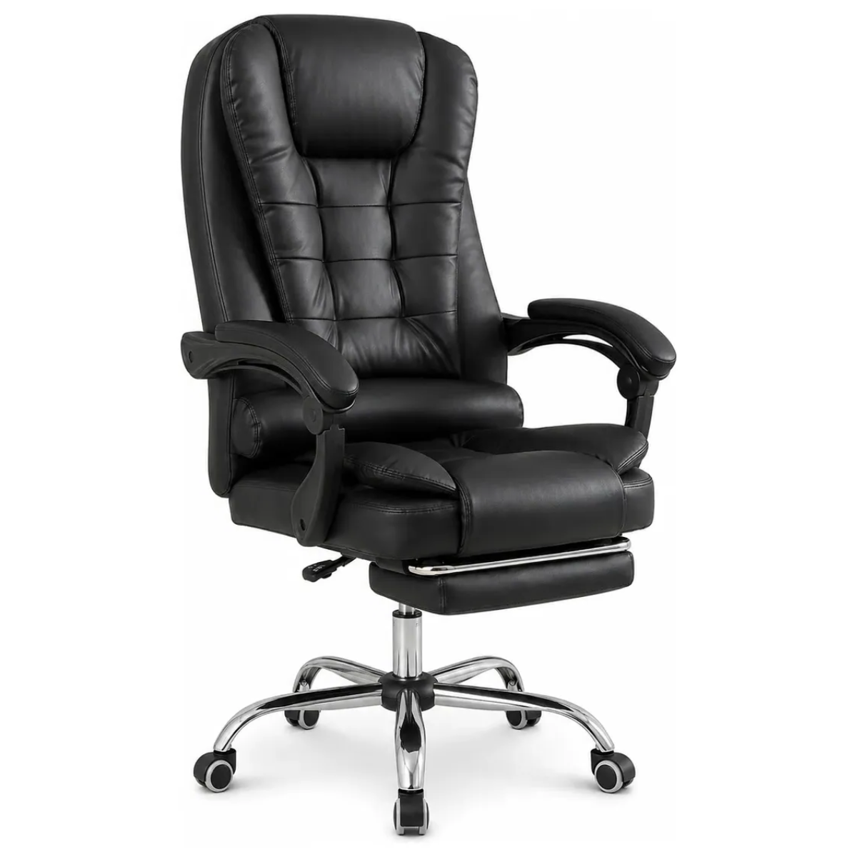 SILLA DE OFICINA EJECUTIVA ACOLCHADA RECLINABLE ERGONÓMICA - 4