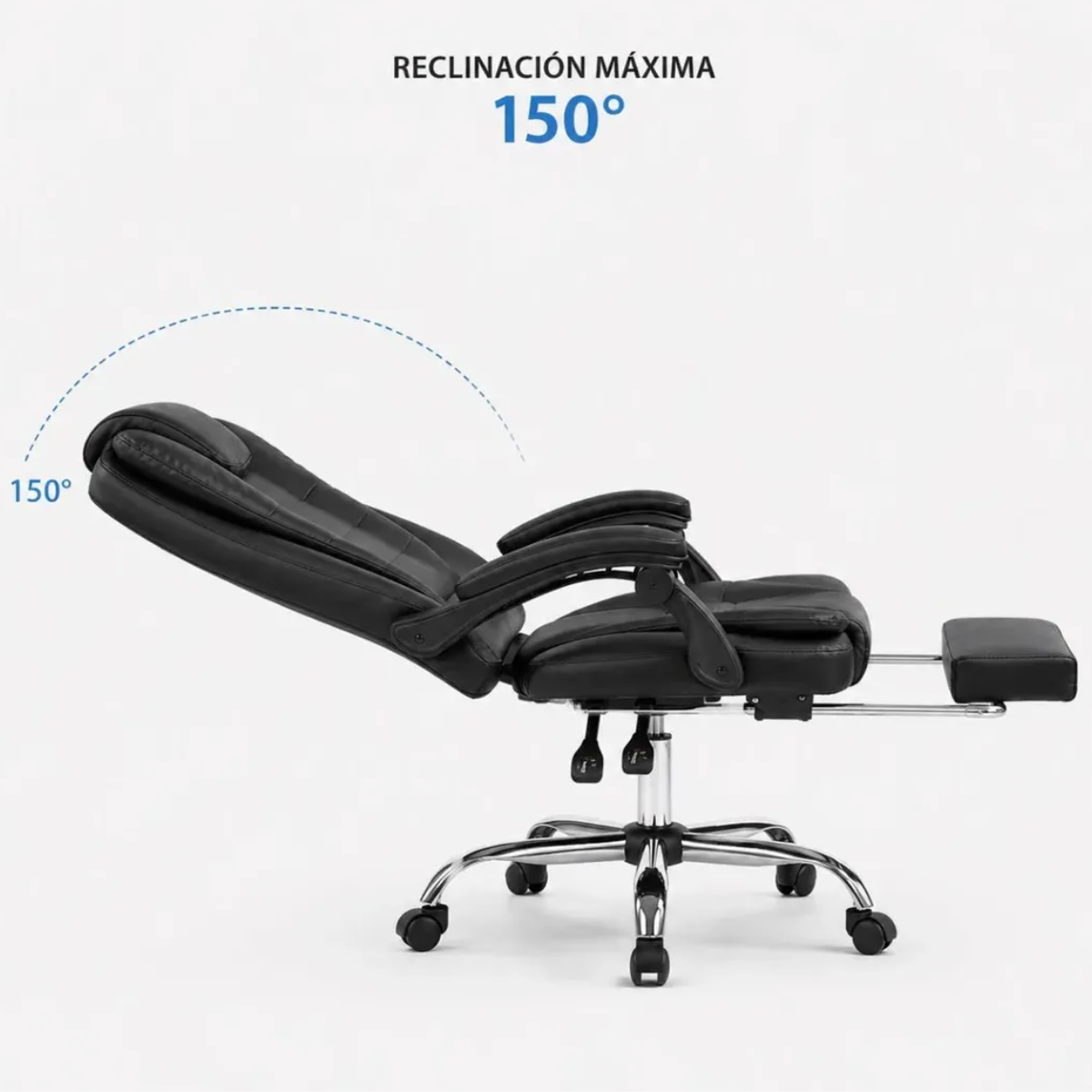 SILLA DE OFICINA EJECUTIVA ACOLCHADA RECLINABLE ERGONÓMICA - 5
