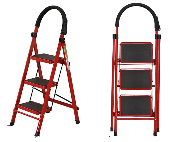 ESCALERA PLEGABLE DE 3 PASOS ANTIDESLIZANTE – RESISTENTE Y SEGURA - 2