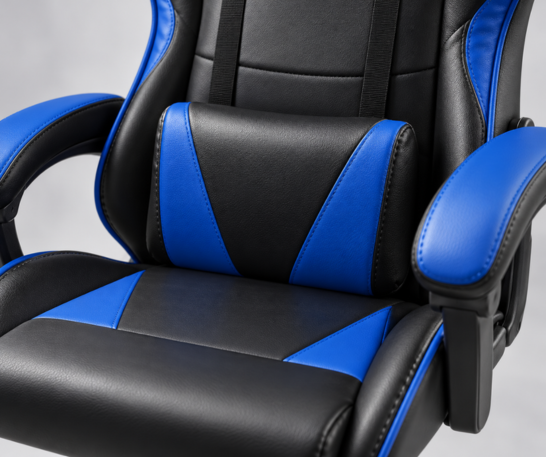 SILLA GAMER ERGONÓMICA RECLINABLE CON SOPORTE LUMBAR Y APOYACABEZAS - 6