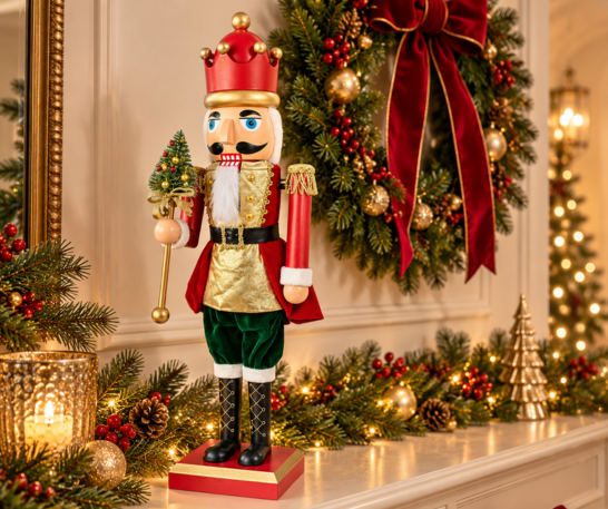 CASCANUECES MUSICAL NAVIDEÑO 60 CM - 6