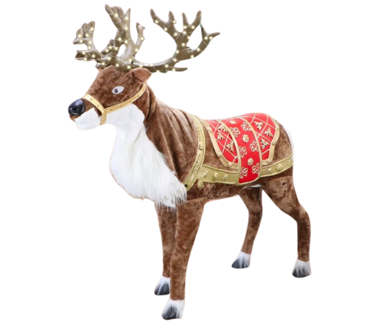 RENO MECATRÓNICO GRANDE 140 CM NAVIDEÑO - 5