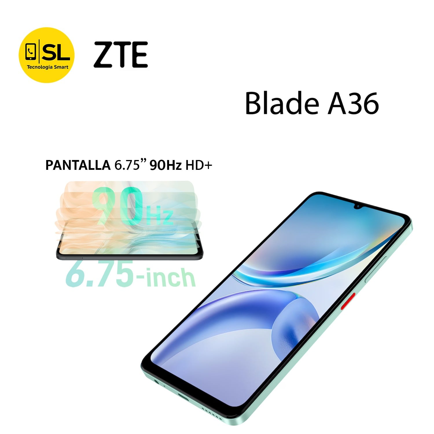 ZTE BLADE A36 2GB RAM + 4GB VIRTUAL + 64GB COLOR VERDE - 2