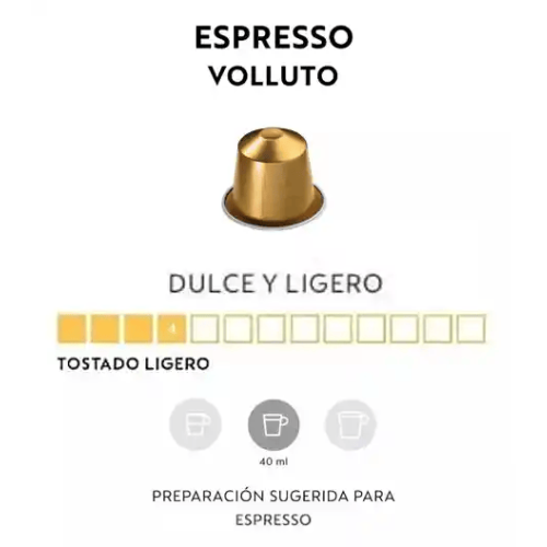 CAFÉ ESPRESSO VOLLUTO X 10 CÁPSULAS ORIGINAL NESPRESSO - 2