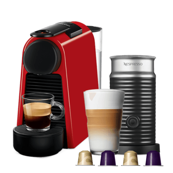 ESSENZA MINI RED + 20 CÁPSULAS + ESPUMADOR DE LECHE - 1