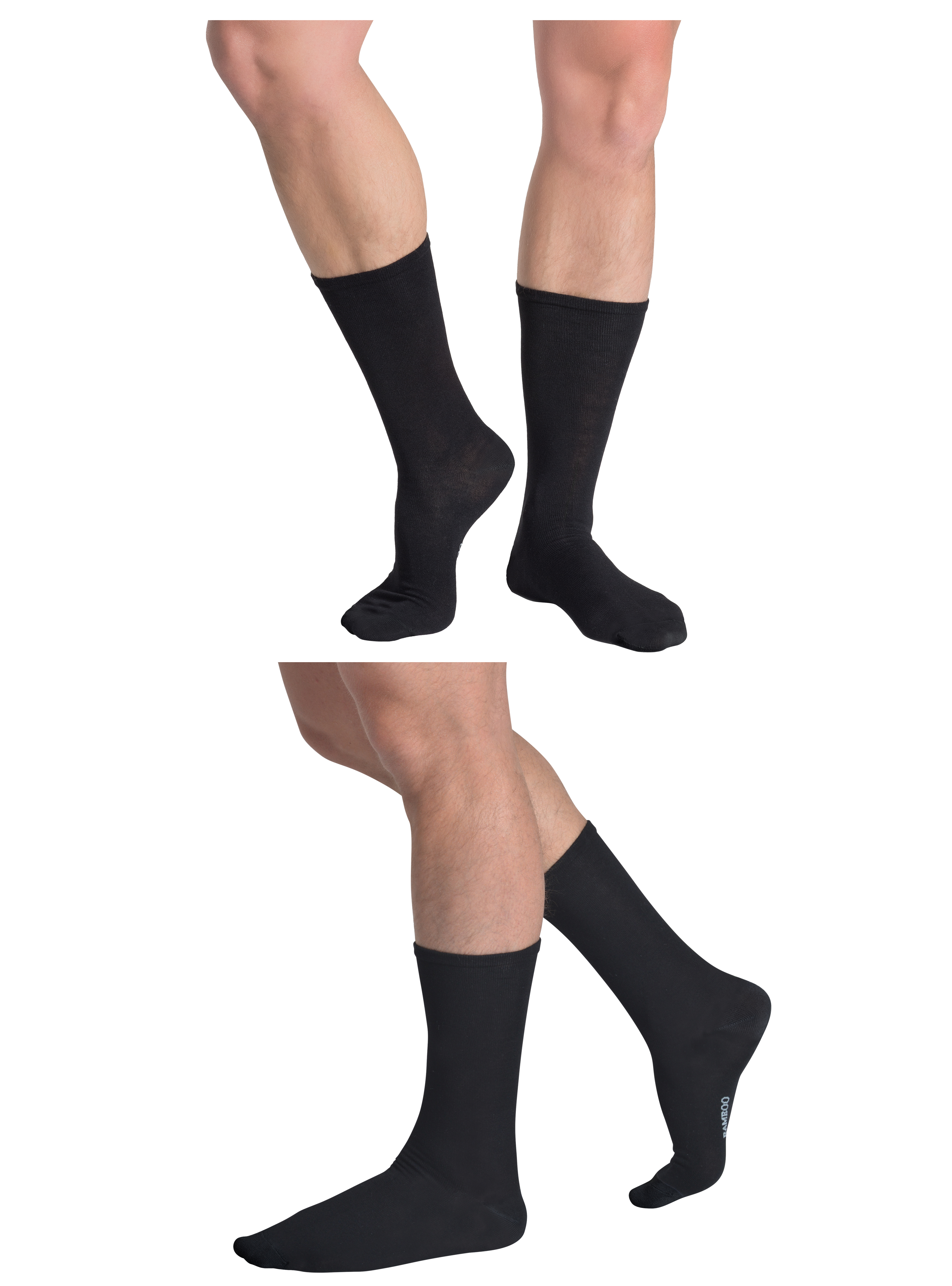 CALCETINES BAMBÚ PACK 2 NEGRO MT21029 - 1
