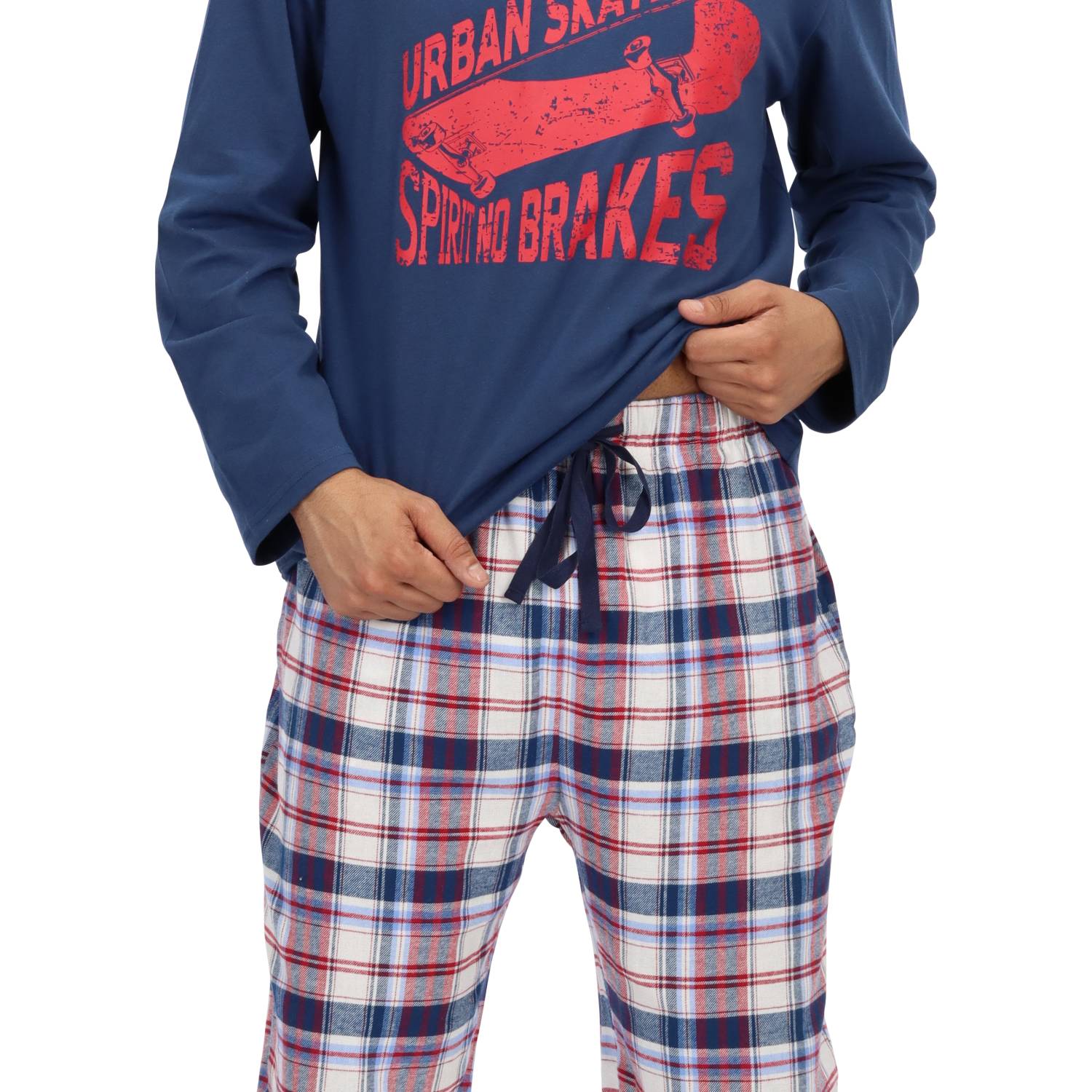 PIJAMA LARGO ALGODÓN MOTA MT30200 - 1
