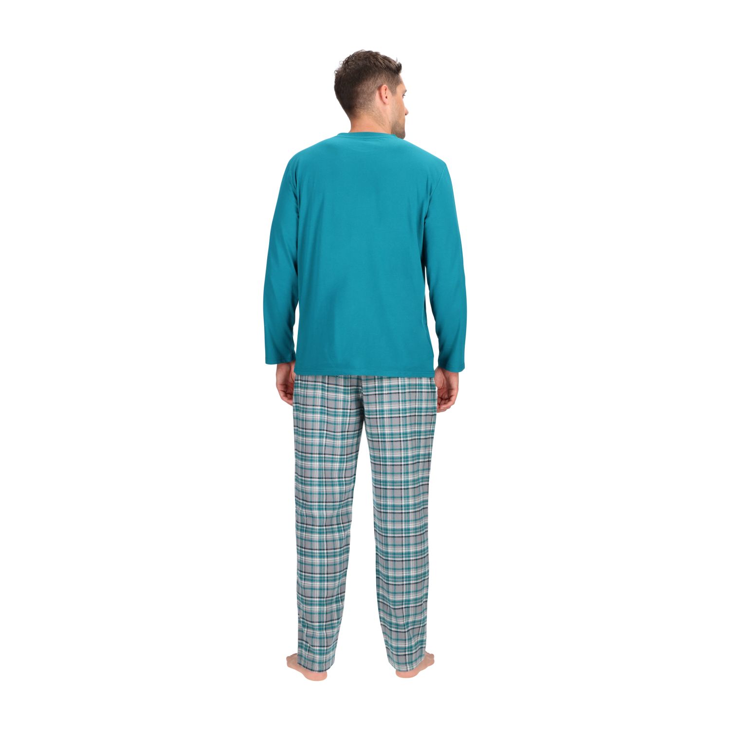 PIJAMA LARGO ALGODÓN CUADROS MT30240 - 4