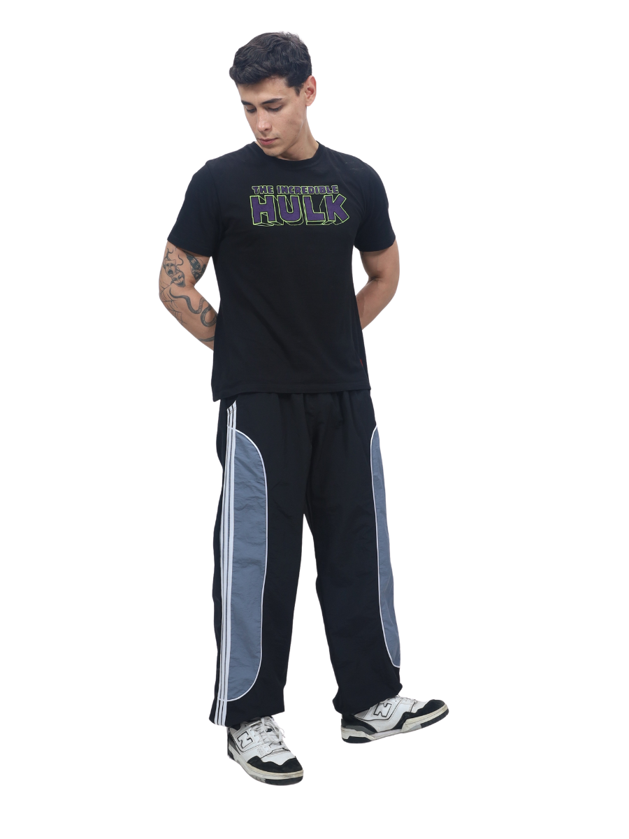 JOGGER POWER TRACK HOMBRE TELA MOJADA - NEGRO - 4
