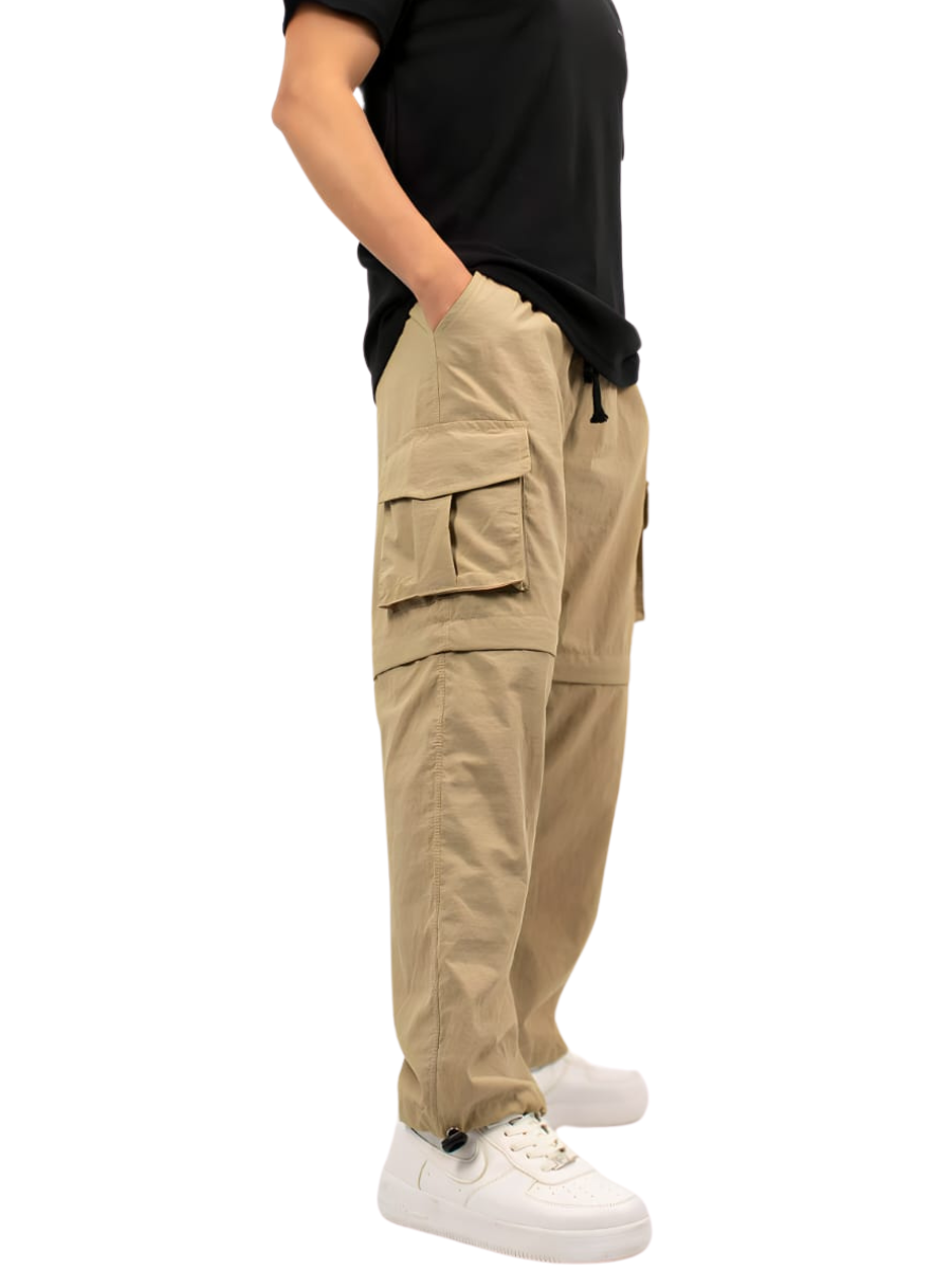 PANTALÓN CARGO CONVERTIBLE 2 EN 1 HOMBRE - BEIGE / RECTO - 2