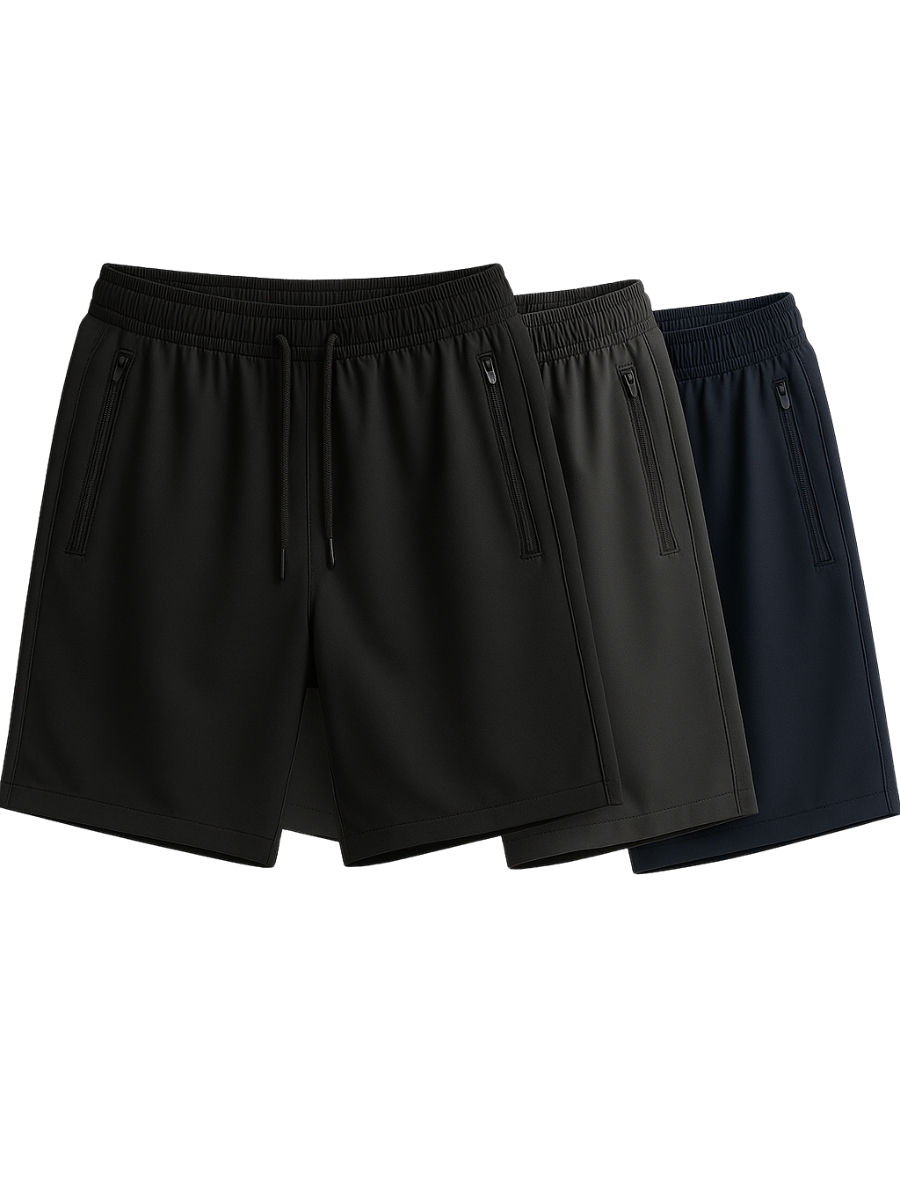 SHORT PACK X3 HOMBRE TELA NOVA - NEGRO / REGULAR - 1