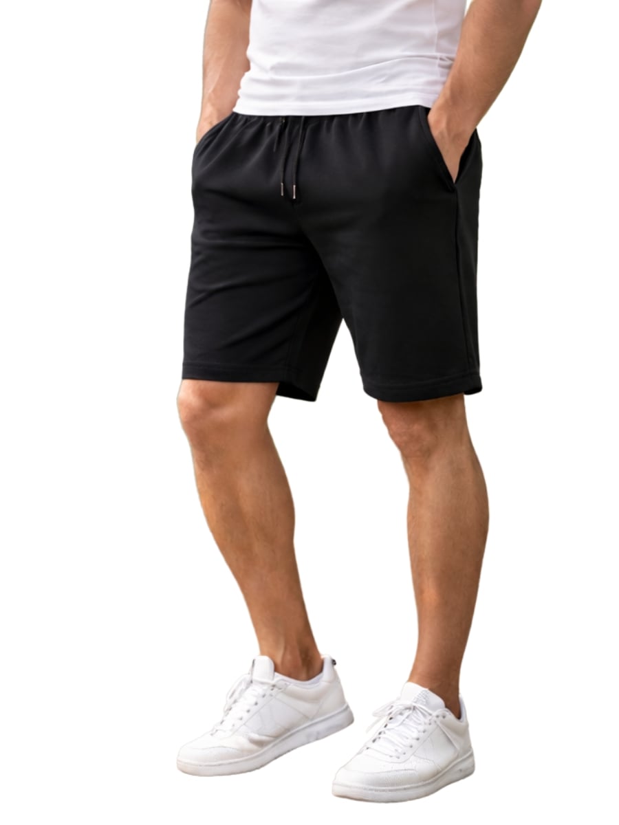 SHORT HOMBRE FRENCH TERRY - NEGRO / REGULAR - 1
