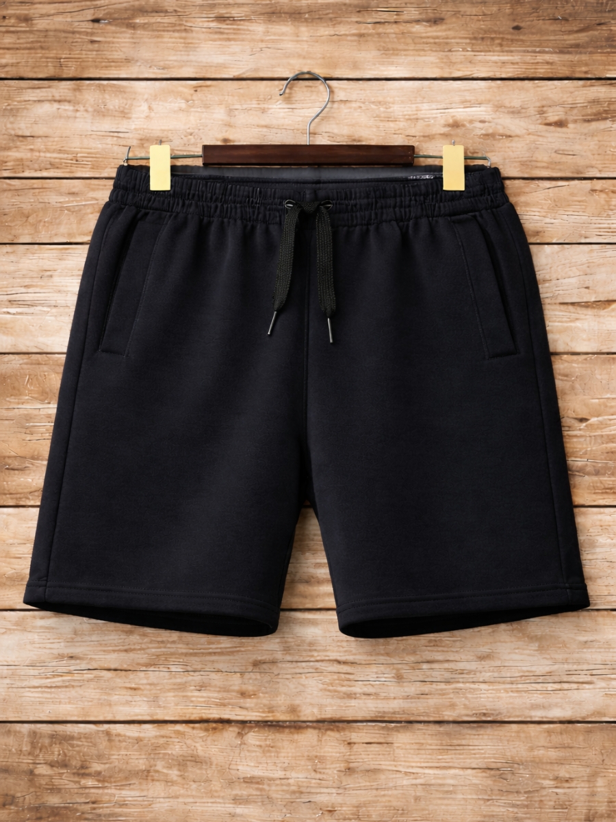 SHORT HOMBRE FRENCH TERRY - NEGRO / REGULAR - 2