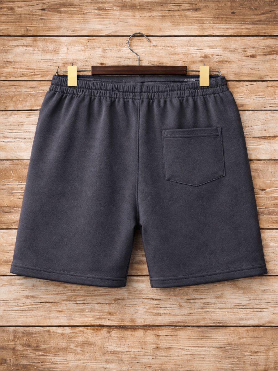 SHORT HOMBRE FRENCH TERRY - GRIS OSCURO / REGULAR - 3