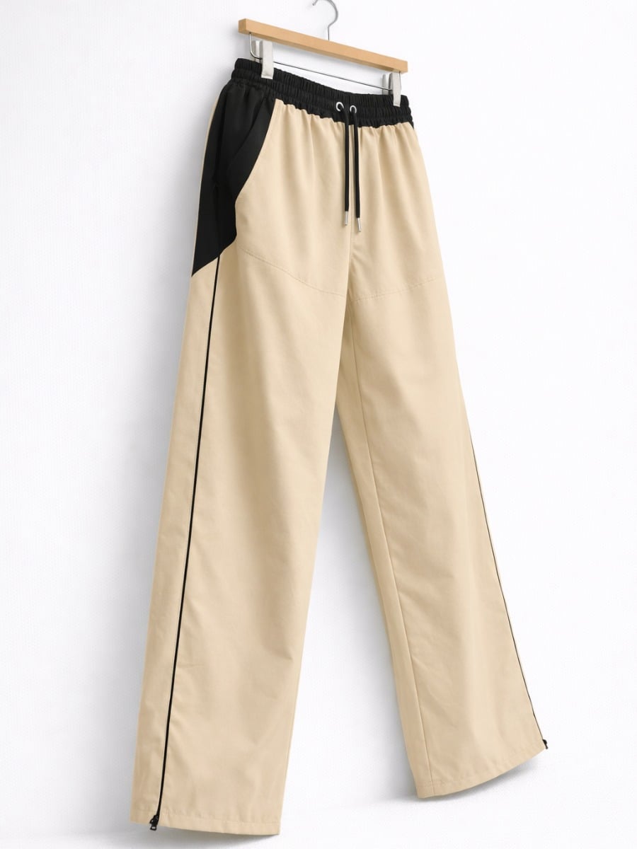 PANTALÓN OVERSIZE BICOLOR HOMBRE TELA NOVA - HUESO - 3