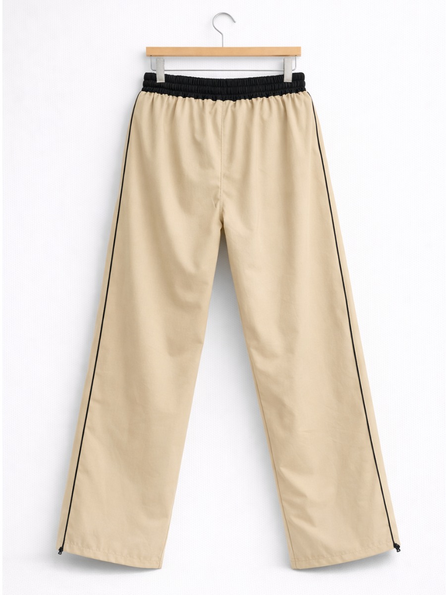PANTALÓN OVERSIZE BICOLOR HOMBRE TELA NOVA - HUESO - 4