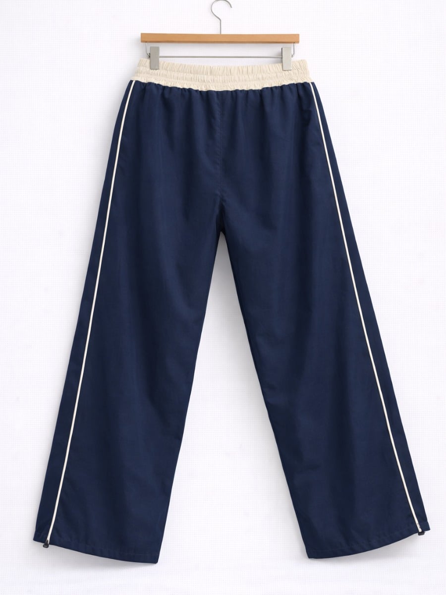 PANTALÓN OVERSIZE BICOLOR HOMBRE TELA NOVA - AZUL MARINO - 3