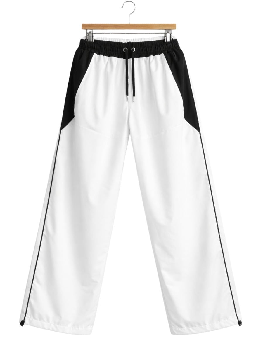 PANTALÓN OVERSIZE BICOLOR HOMBRE TELA NOVA - BLANCO - 2