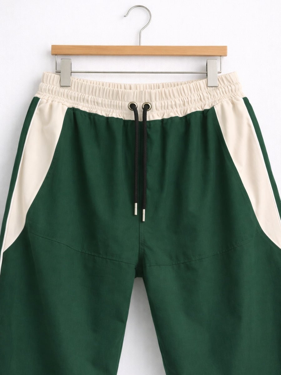 PANTALÓN OVERSIZE BICOLOR HOMBRE TELA NOVA - VERDE - 2