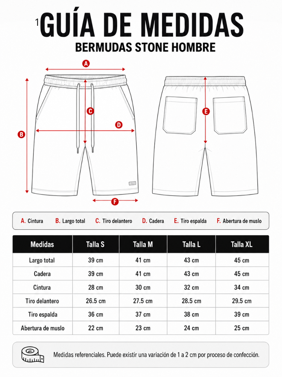 SHORT HOMBRE DRILL STONE HUESO - ENKI MODASTYLE FIT SLIM URBANO - 3