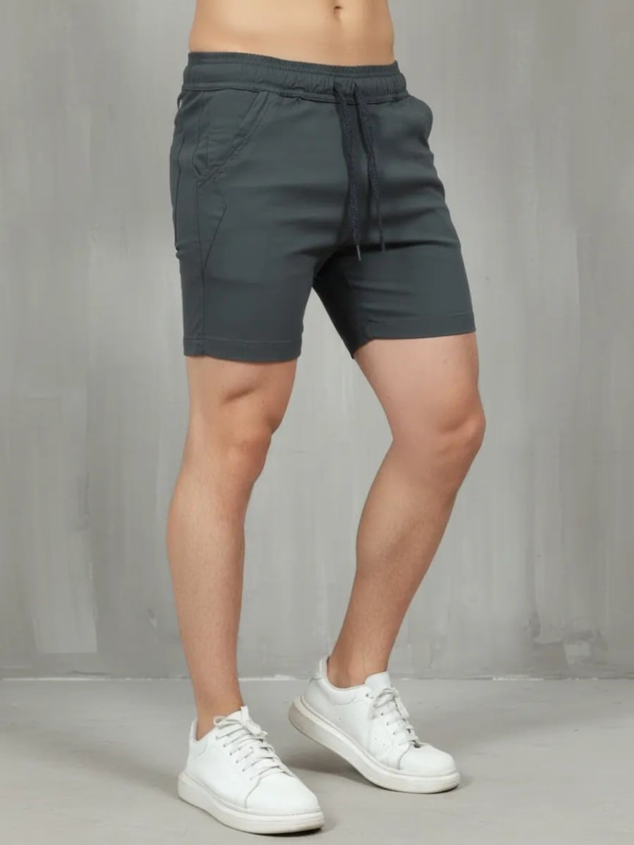 SHORT HOMBRE DRILL STONE - GRIS / SLIM - 1