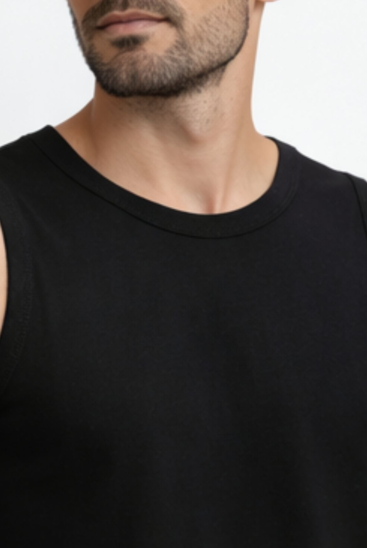 POLO MANGA CERO HOMBRE ALGODÓN NEGRO - ENKI MODASTYLE FIT REGULAR URBANO - 2