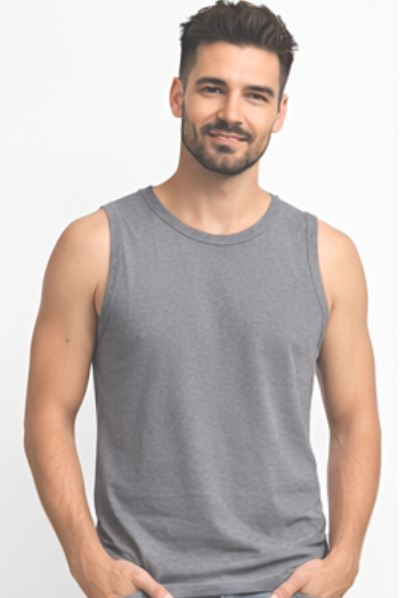 POLO HOMBRE ALGODÓN - GRIS - 1