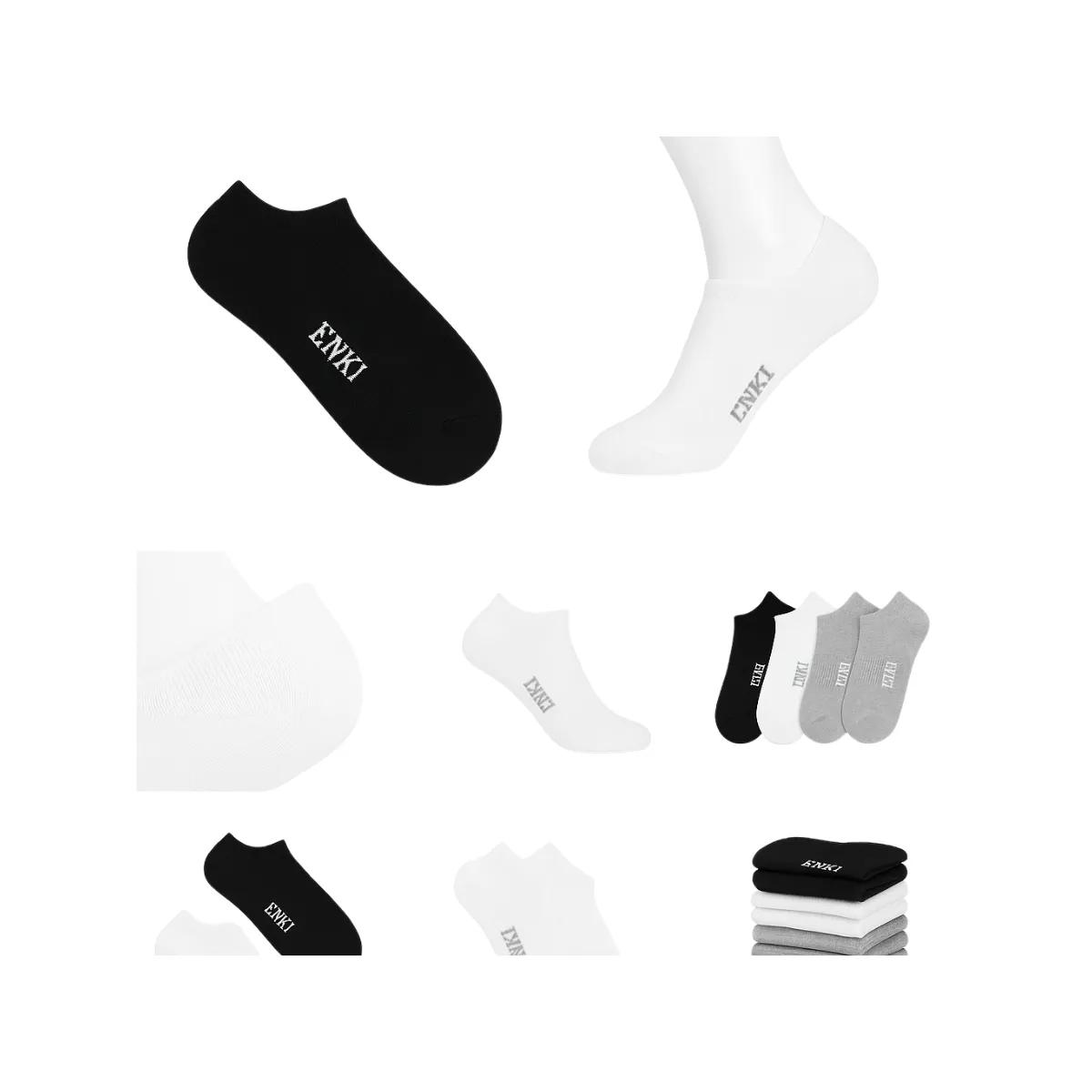MEDIAS TALONERAS HOMBRE ALGODÓN PACK 12 BLANCO NEGRO GRIS DEPORTIVAS CASUAL 2026 COMODOS TRANSPIRABLES CALIDAD PREMIUM - 7