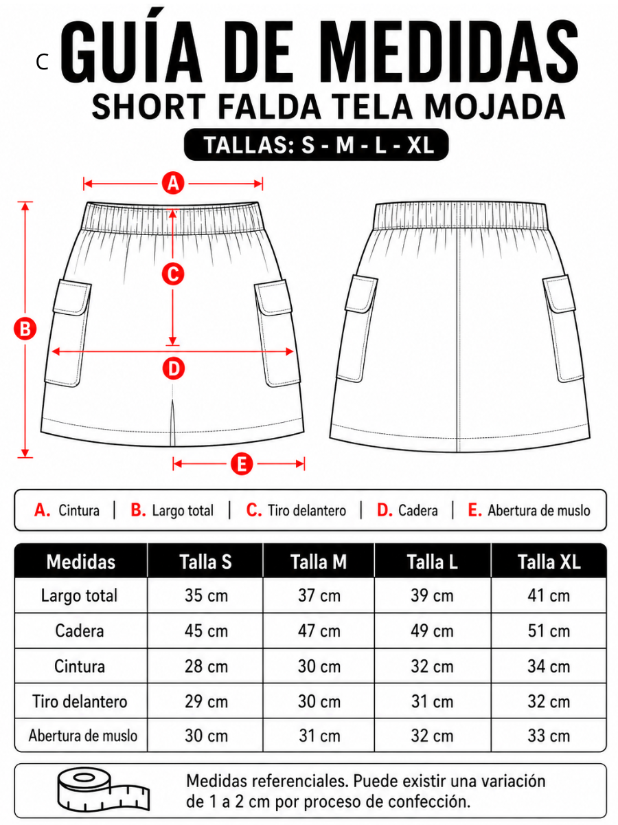 FALDA MUJER TELA MOJADA - VERDE / REGULAR - 3