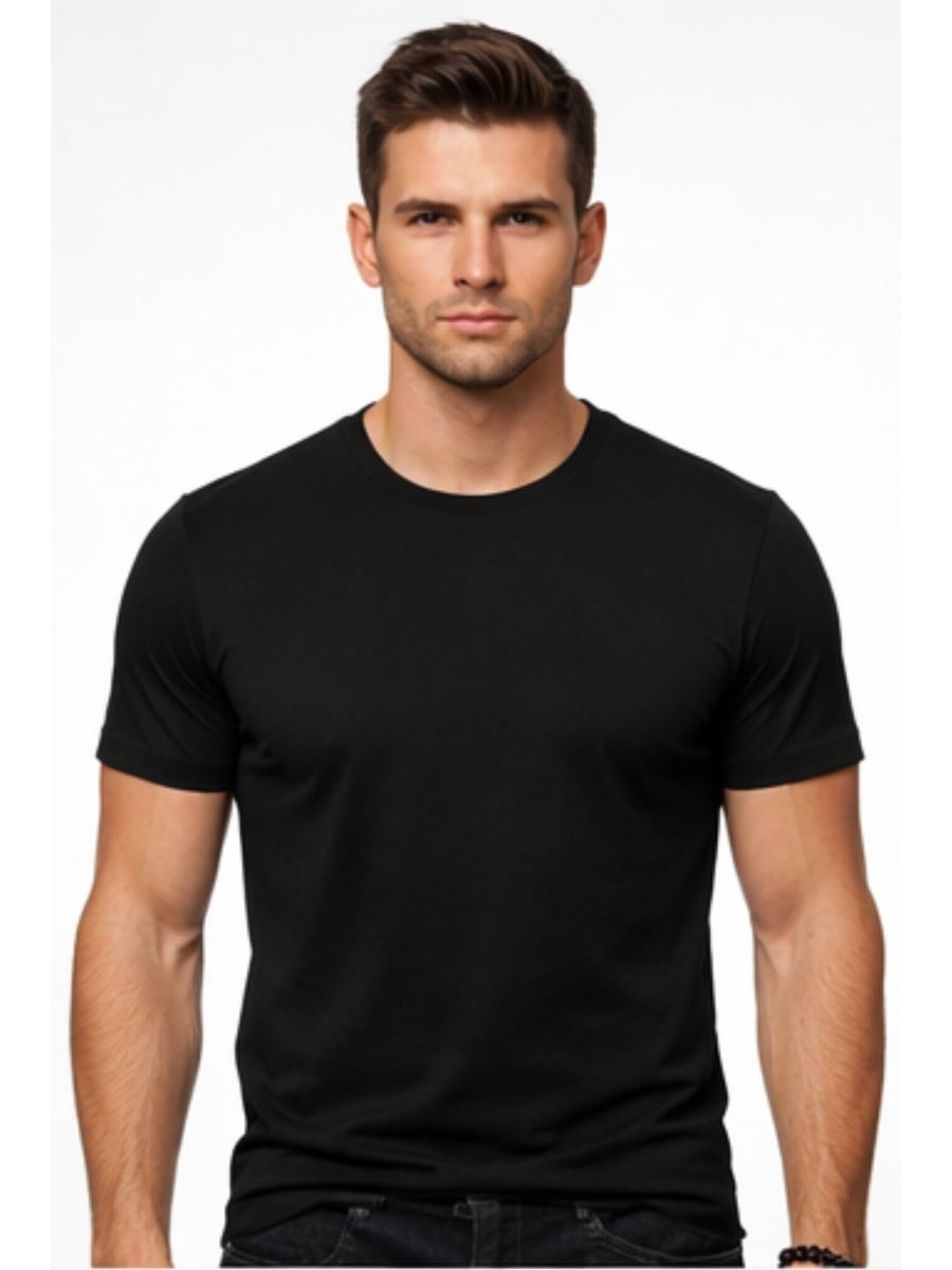 POLO HOMBRE ALGODÓN NEGRO - ENKI MODASTYLE FIT REGULAR URBANO - 1