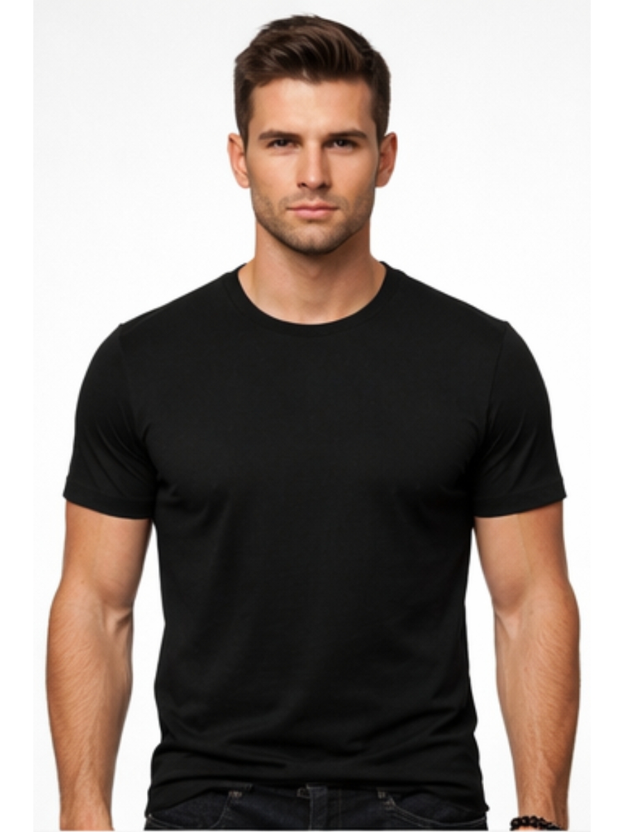 POLO HOMBRE ALGODÓN NEGRO - ENKI MODASTYLE FIT REGULAR URBANO - 1