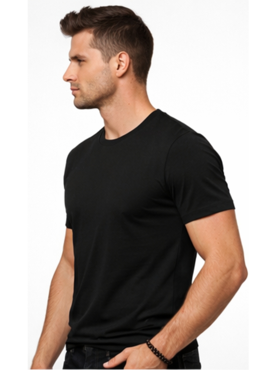 POLO HOMBRE ALGODÓN NEGRO - ENKI MODASTYLE FIT REGULAR URBANO - 2