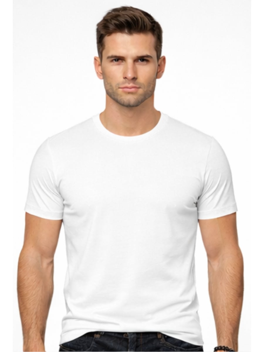 POLO HOMBRE ALGODÓN BLANCO - ENKI MODASTYLE FIT REGULAR URBANO - 1