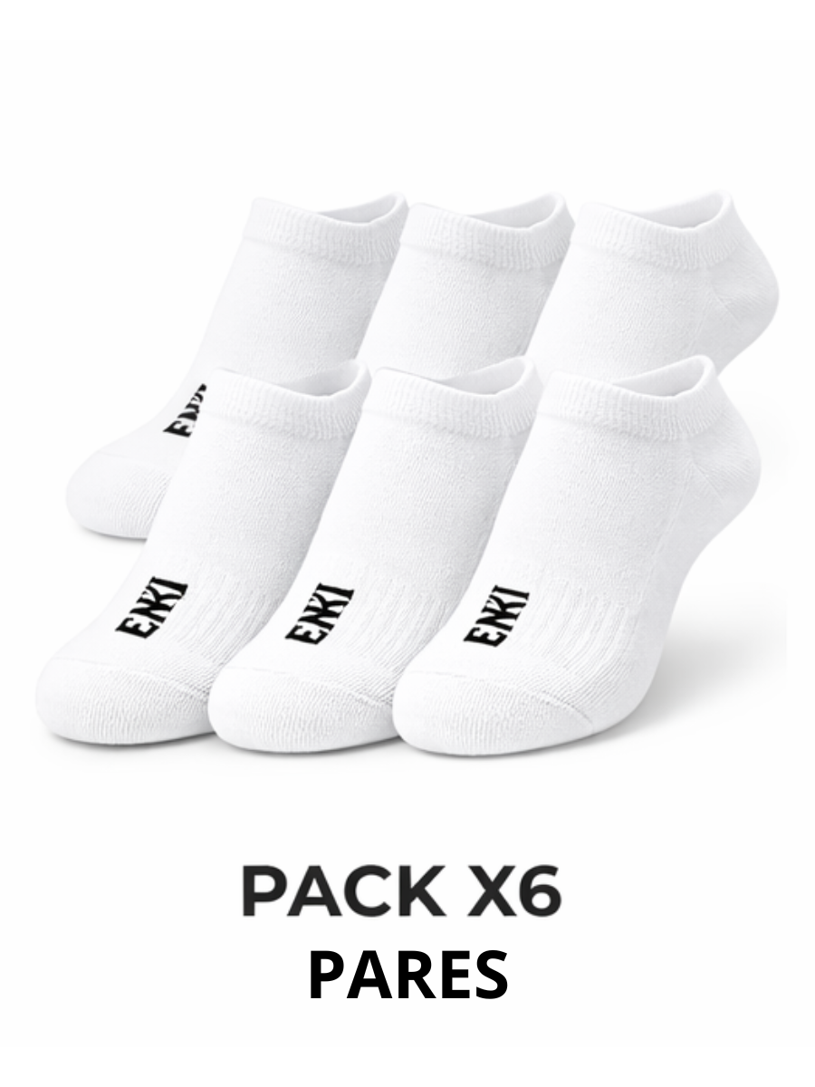 MEDIAS PACK X6 HOMBRE ALGODÓN - BLANCO - 1