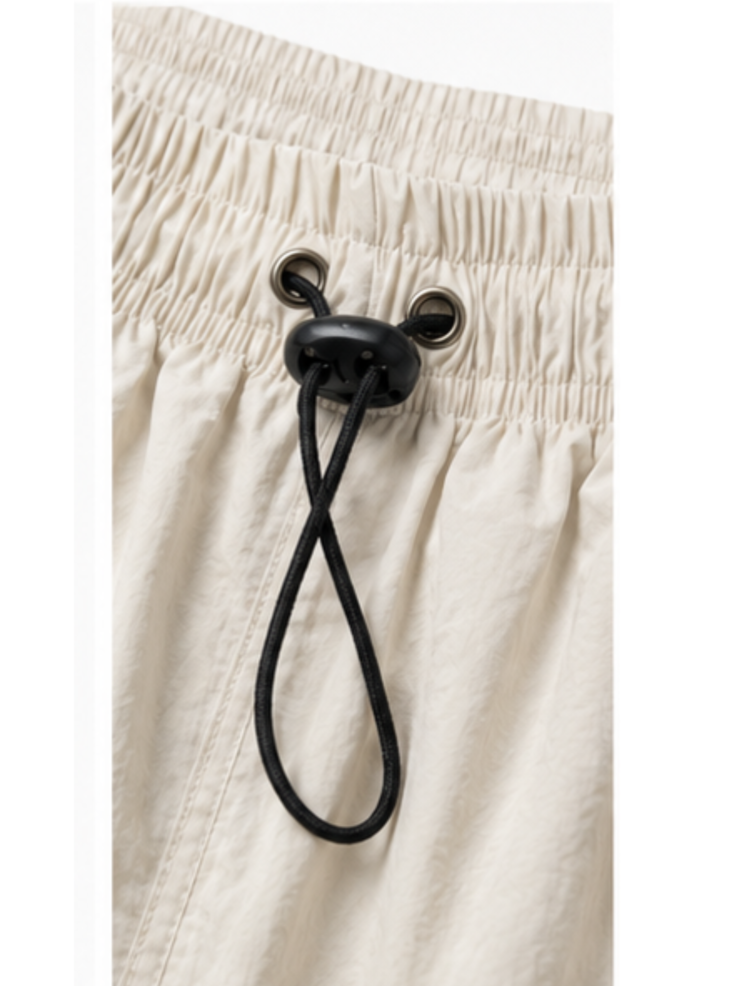 PANTALÓN HOMBRE PAWER TRACK TELA MOJADA HUESO BAGGY URBANO - 2