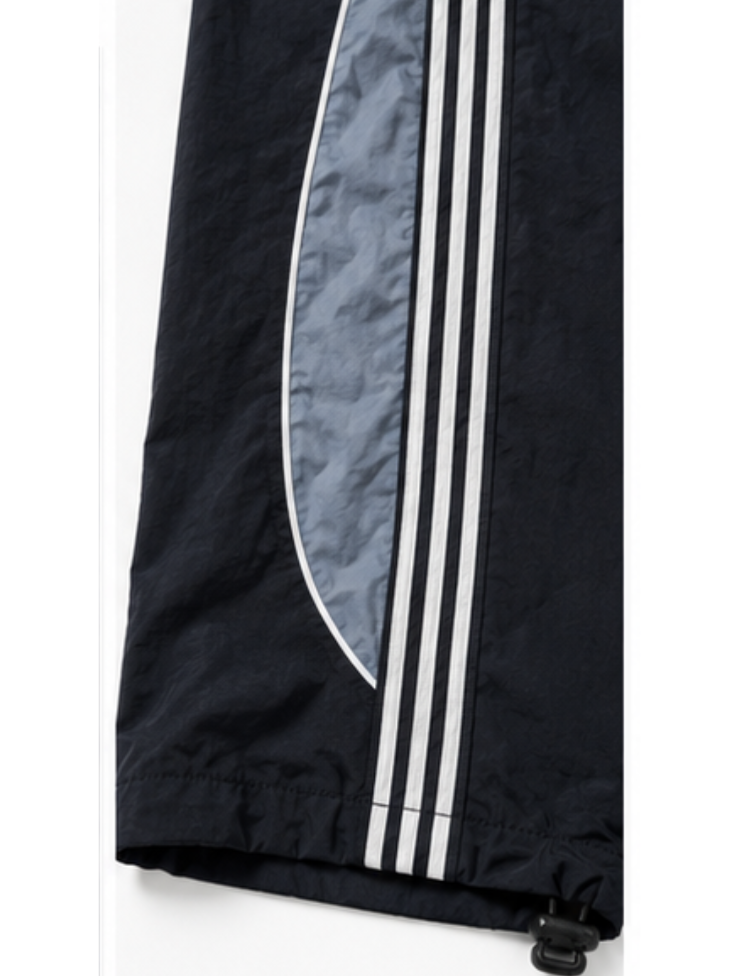 PANTALÓN HOMBRE PAWER TRACK TELA MOJADA NEGRO BAGGY URBANO - 5
