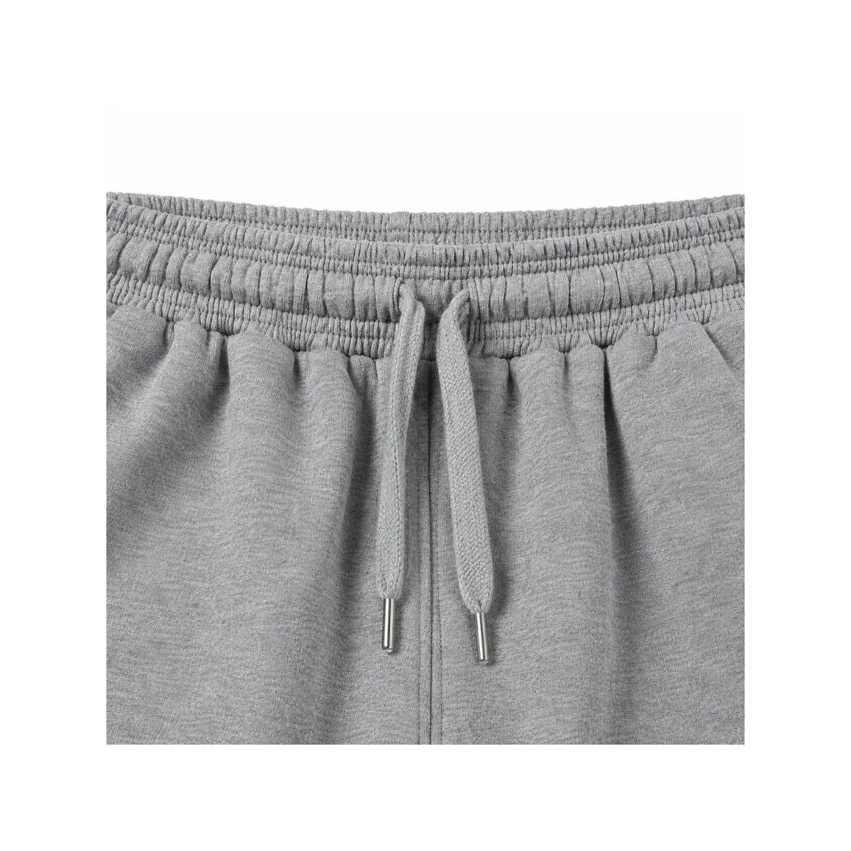 JOGGER CARGO HOMBRE ALGODÓN FRANELA GRIS MELANGE PUÑO RIB 5 BOLSILLOS URBANO CASUAL - 6