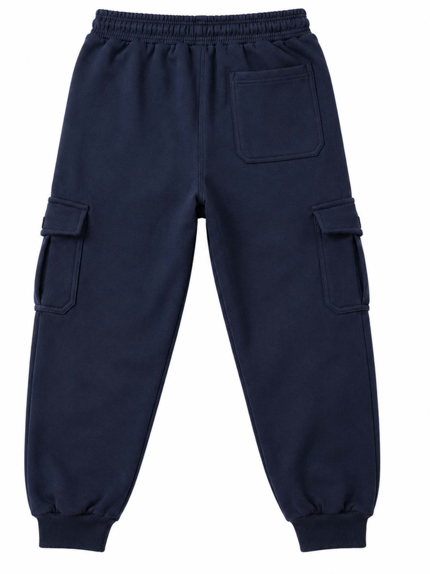 JOGGER CARGO HOMBRE ALGODON FRANELA AZUL MARINO URBANO CASUAL - 5