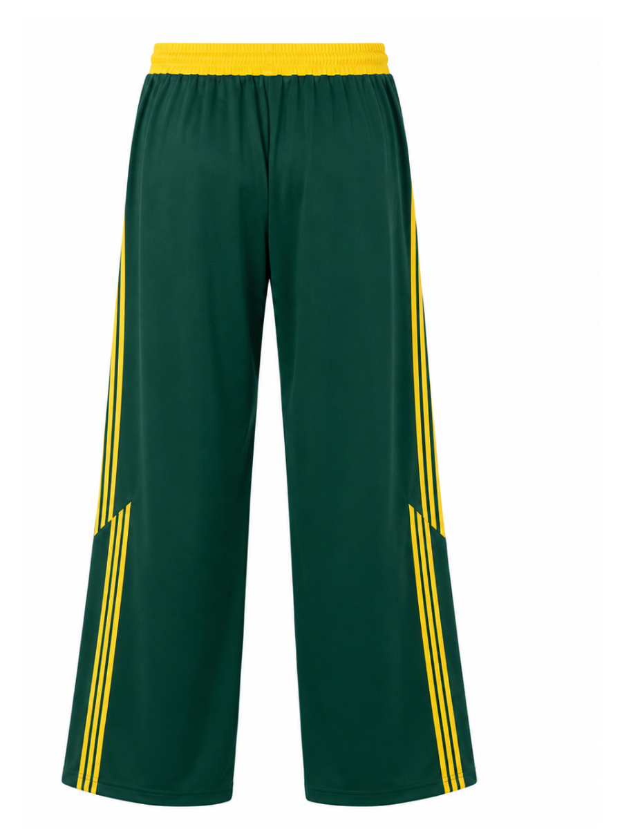PANTALÓN DEPORTIVO NOVA TELA NOVA CINTURA ELASTICADA PIERNA ANCHA LÍNEAS LATERALES ESTILO URBANO CASUAL - 5