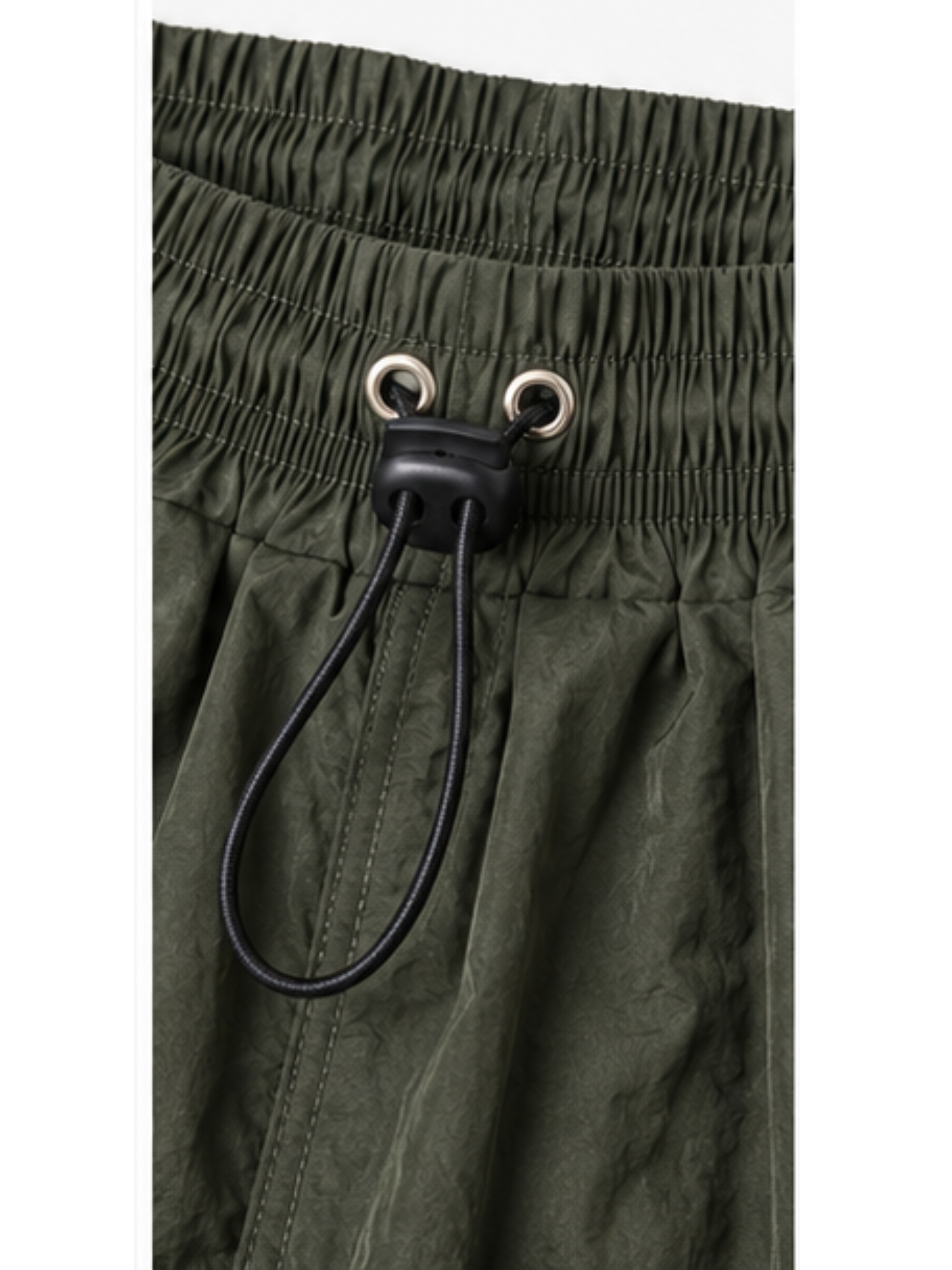 PANTALON POWER TRACK TELA MOJADA COLOR VERDE HOMBRE JOGGER WIDE LEG RAYAS LATERALES DEPORTIVO URBANO - 5