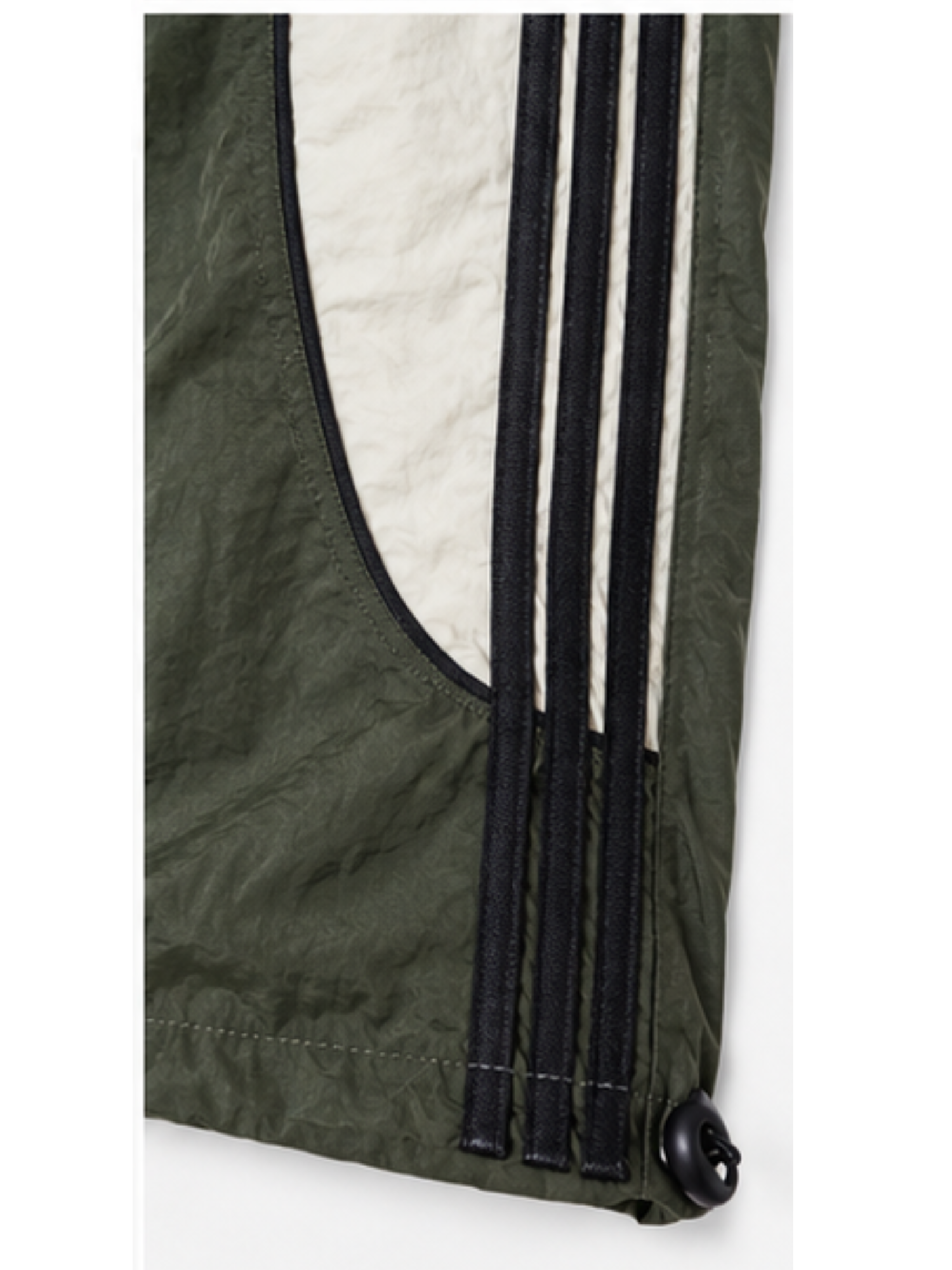 PANTALON POWER TRACK TELA MOJADA COLOR VERDE HOMBRE JOGGER WIDE LEG RAYAS LATERALES DEPORTIVO URBANO - 6