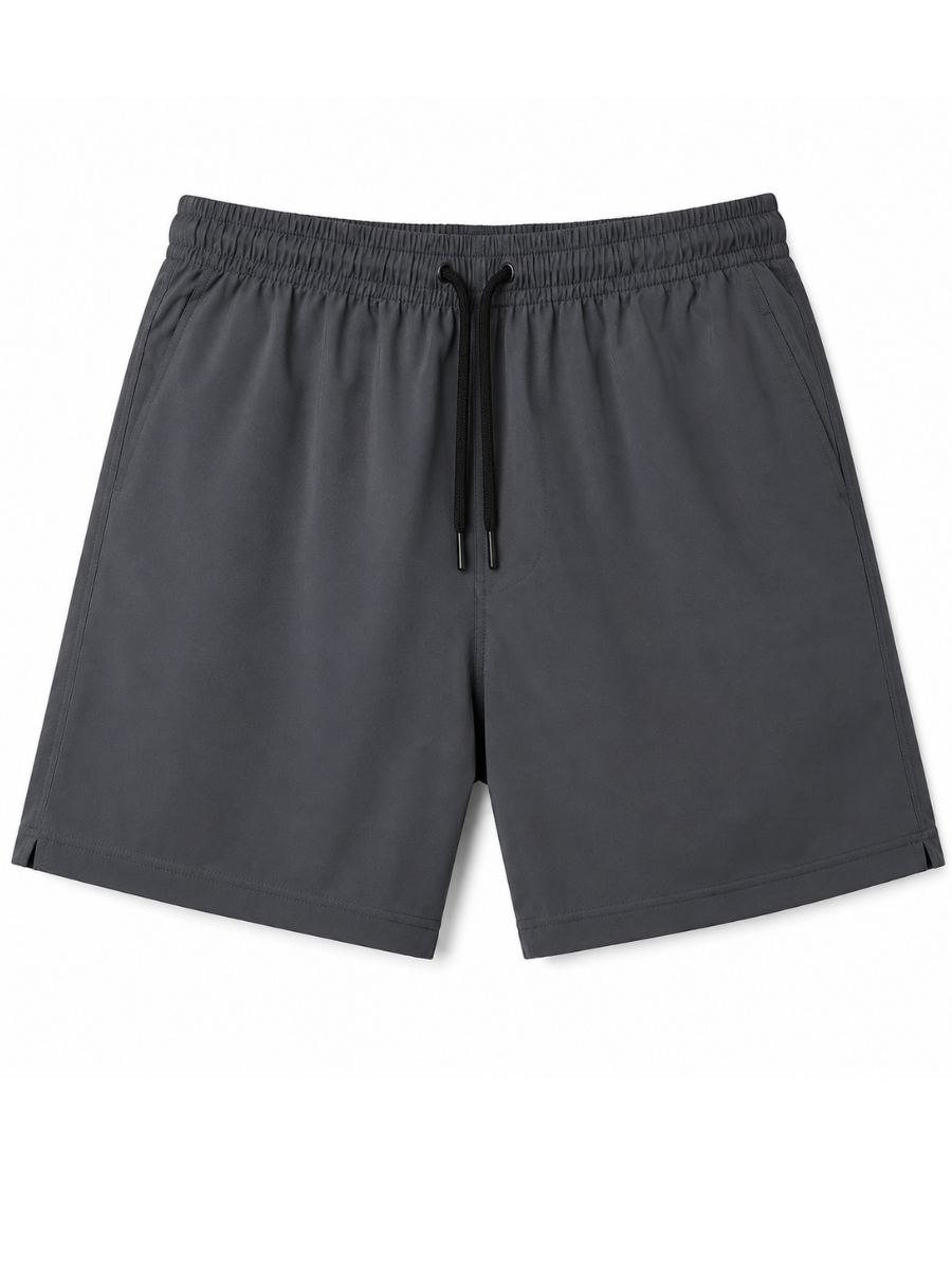 SHORT NOVA HOMBRE TELA NOVA GRIS REGULAR PRETINA ELASTICA CORDON AJUSTABLE BOLSILLOS - 6