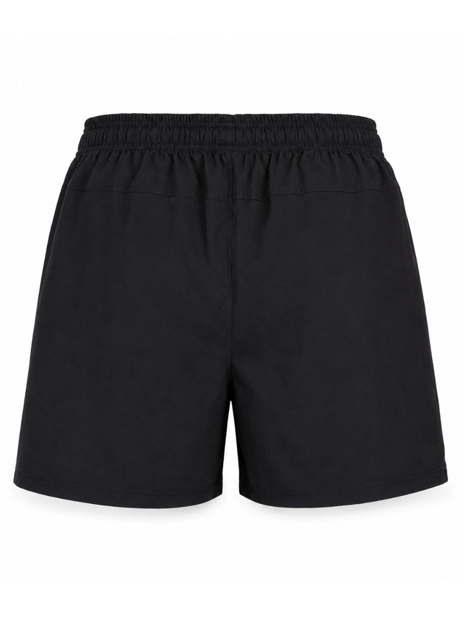 SHORT NOVA TELA NOVA NEGRO REGULAR PRETINA ELASTICA CORDON BOLSILLOS HOMBRE - 5