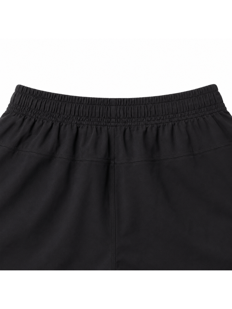 SHORT NOVA TELA NOVA NEGRO REGULAR PRETINA ELASTICA CORDON BOLSILLOS HOMBRE - 6