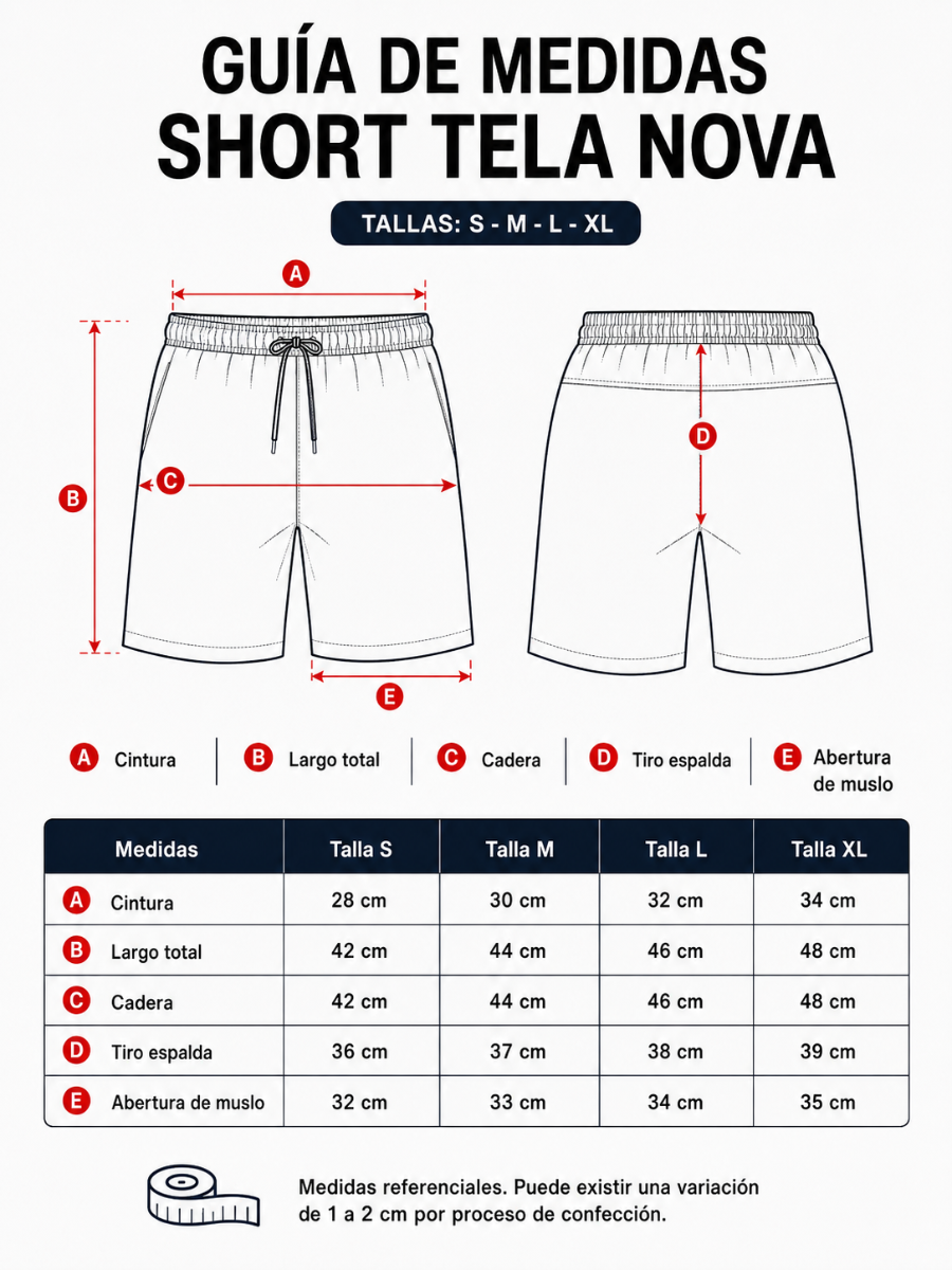 SHORT NOVA TELA NOVA AZUL MARINO REGULAR PRETINA ELASTICA CORDON BOLSILLOS HOMBRE - 2