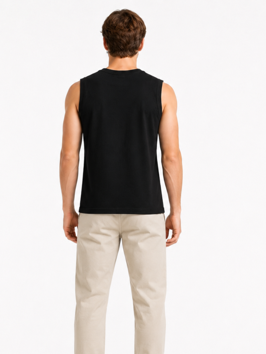 POLO MANGA CERO HOMBRE ALGODON CUELLO REDONDO FIT SLIM BASICO CASUAL DEPORTIVO GYM USO DIARIO - 3