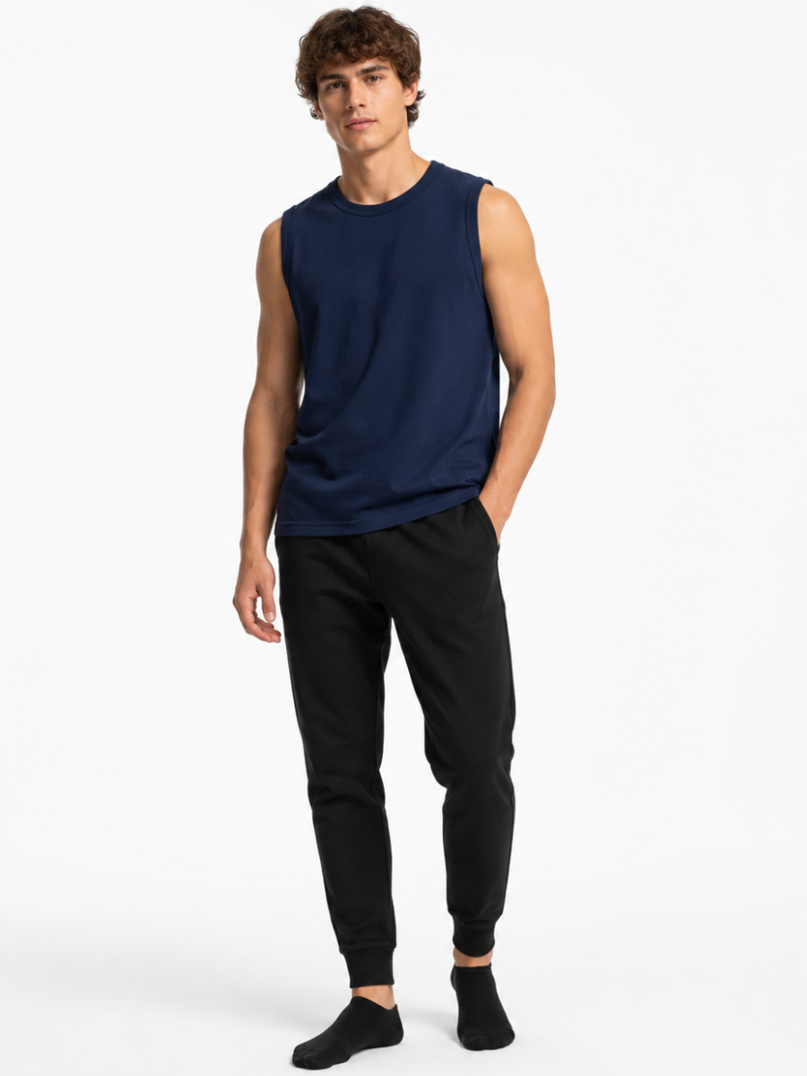 POLO MANGA CERO HOMBRE ALGODON JERSEY CUELLO REDONDO SLIM FIT CASUAL DEPORTIVO GYM USO DIARIO PERU - 3
