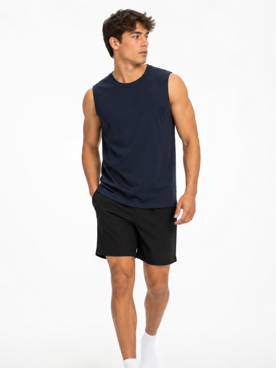 POLO MANGA CERO HOMBRE ALGODON JERSEY CUELLO REDONDO SLIM FIT CASUAL DEPORTIVO GYM USO DIARIO PERU - 5