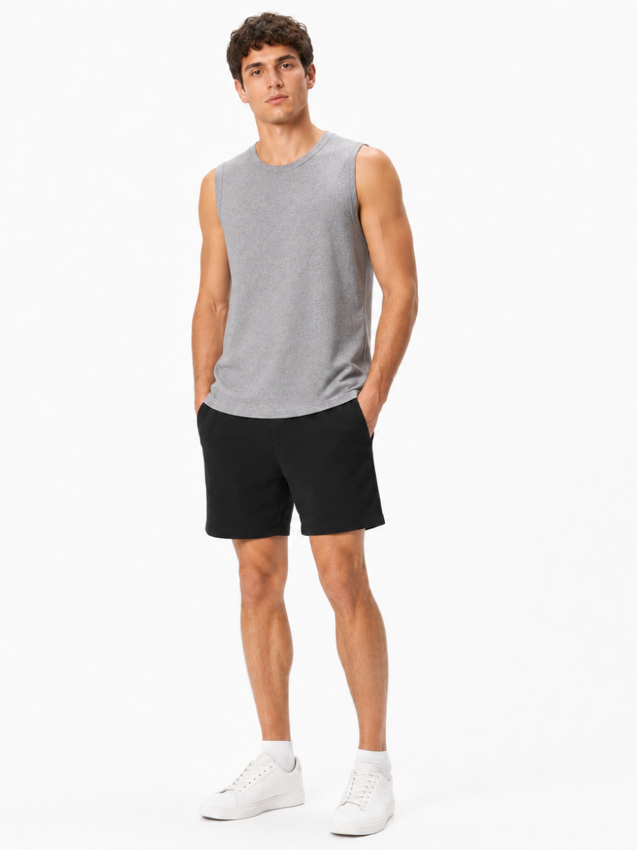 POLO SIN MANGAS SLIM FIT DE ALGODON JERSEY PARA HOMBRE - BASICO CASUAL Y DEPORTIVO - 4