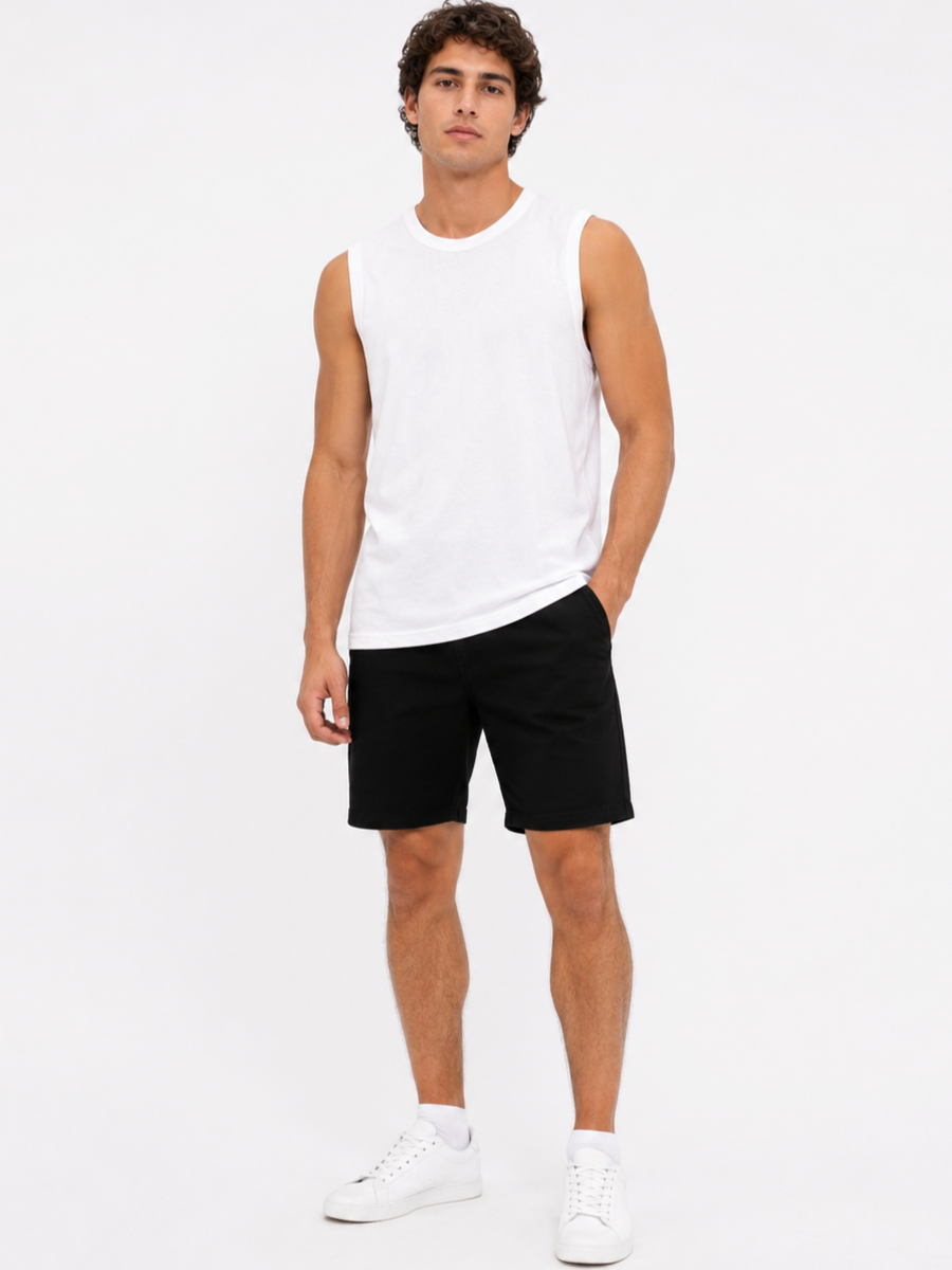 POLO MANGA CERO SLIM FIT HOMBRE TELA JERSEY DE ALGODÓN CASUAL DEPORTIVO HECHO EN PERÚ - 1